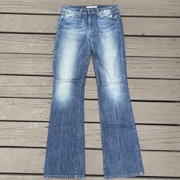 Joe's Jeans Denim - Joe's Jeans Muse Jule Wash Flare Bootcut Jeans 27 High Rise Distressed Y2K